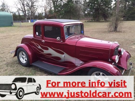 1932 Ford 5 Window Coupe Automatic Red 302