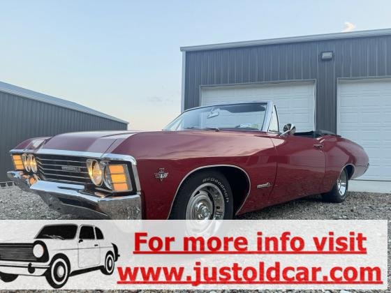 1967 Chevrolet Impala Super Sport Convertible Matching Numbers