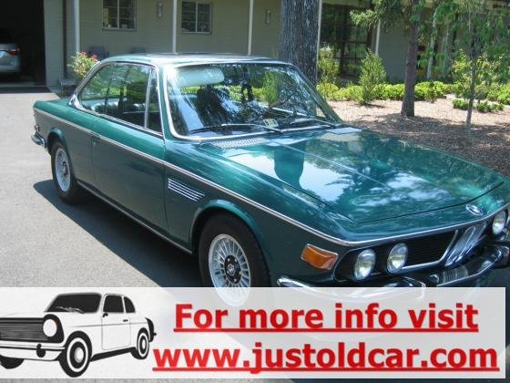 1970 BMW 2800 CS E9 6-cyl 5-Spd Manual