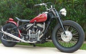 1947 Indian Chief Bobber Authentic Red-Black