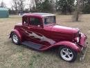 1932 Ford 5 Window Coupe Automatic Red 302