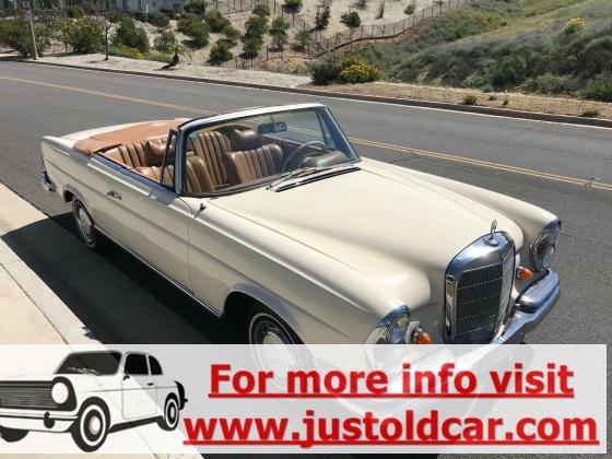 1969 Mercedes-Benz 200-Series 280SE W111 Roadster Custom