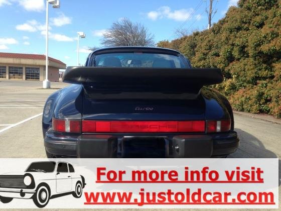 1988 Porsche 930 Turbo Phenomenal Manual 3.3L