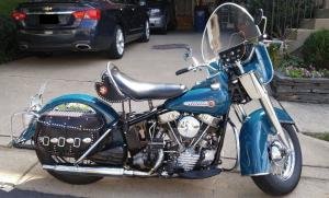 1950 Harley Davidson EL Panhead Azure Blue