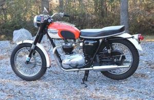 1966 Triumph 6T Thunderbird 650 Orange